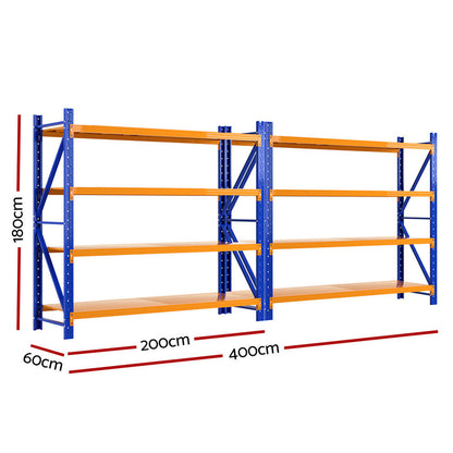 Giantz 4Mx1.8M Warehouse Shelving Garage Rack